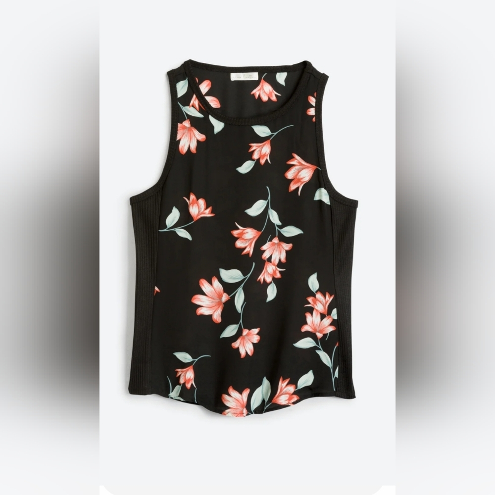 Nine Britton Dailey Mixed Material Top